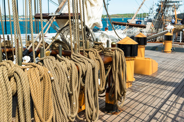 Takelage des Segelschulschiffes der US Coast Guard 