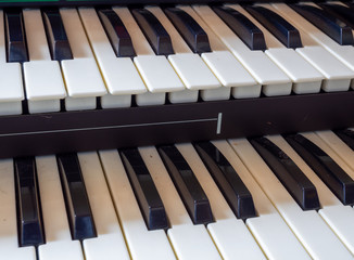 Alte Klavier Orgel Tastatur