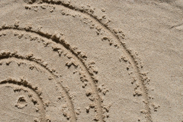 wi-fi icon - drawing on sand