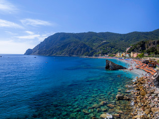 Naklejka premium Beach of Monterosso al Mare, Italy