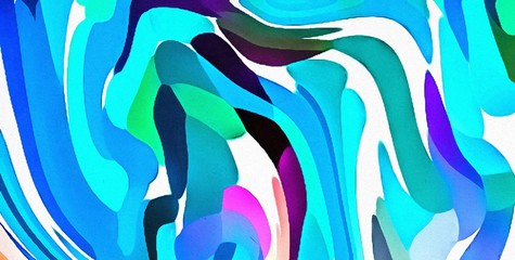 Abstract marble acrylic background. Watercolor swirl texture. Psychedelic vortex crazy art. Unusual waves design pattern. Warm and very bright colors.