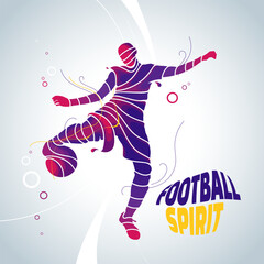 football soccer spirit splash silhouette © akhid