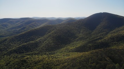 Fototapeta premium North Georgia Mountains (Appalachia) Aerial Drone HDR Shot