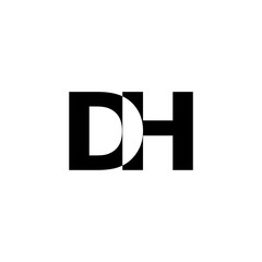 Initial Letter DH Design Logo