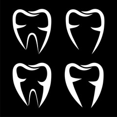 Tooth abstract logo, icon, sign