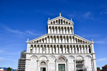 Obraz premium Der Dom Santa Maria Assunta beim schiefe Turm von Pisa in Italien