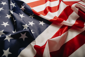 United States of America flag. Image of the american flag flying in the wind.