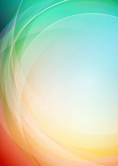 Abstract curved colors background