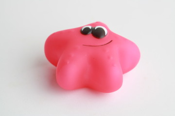 child's toy for bathtub with starfish shape