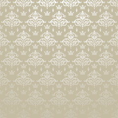 Damask Decorative Wallpaper vector illustration