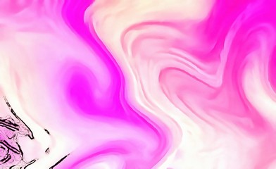 Obraz premium Abstraction painted in oil style. Colorful texture background. Multicolored wallpaper graphic design. Pattern for creating artwork and print. Crazy warm colors and cartoon effect. Fun psychedelic art.