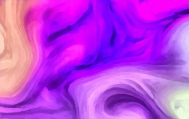 Obraz premium Abstraction painted in oil style. Colorful texture background. Multicolored wallpaper graphic design. Pattern for creating artwork and print. Crazy warm colors and cartoon effect. Fun psychedelic art.