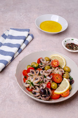 Salad with octopus