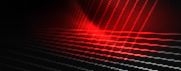 Shiny color neon light with lines, abstract wallpaper, shiny motion, magic space light. Techno abstract background