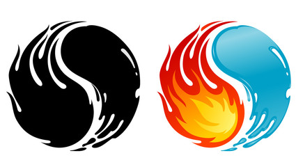 Fire and Water Balance, Yin Yang Symbol