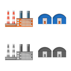 Isolated object of production and structure symbol. Collection of production and technology stock vector illustration.