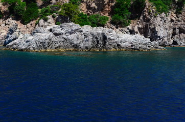 A boat trip on the Aegean Sea overlooking the islands