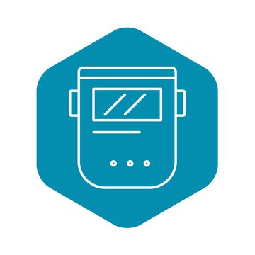 recommend clip art: Welder mask icon. Outline welder mask vector icon for web design isolated on white background