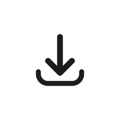 Download arrow icon. Vector. Isolated.