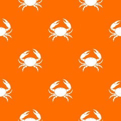 Obraz premium Crab pattern vector orange for any web design best