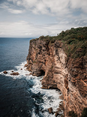 Fototapeta na wymiar Coastline with ocean and rocks.
