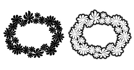 Floral Decorative Frame Set