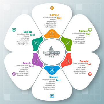 Abstract 3D Paper Infographics. Business template .Vector illustration