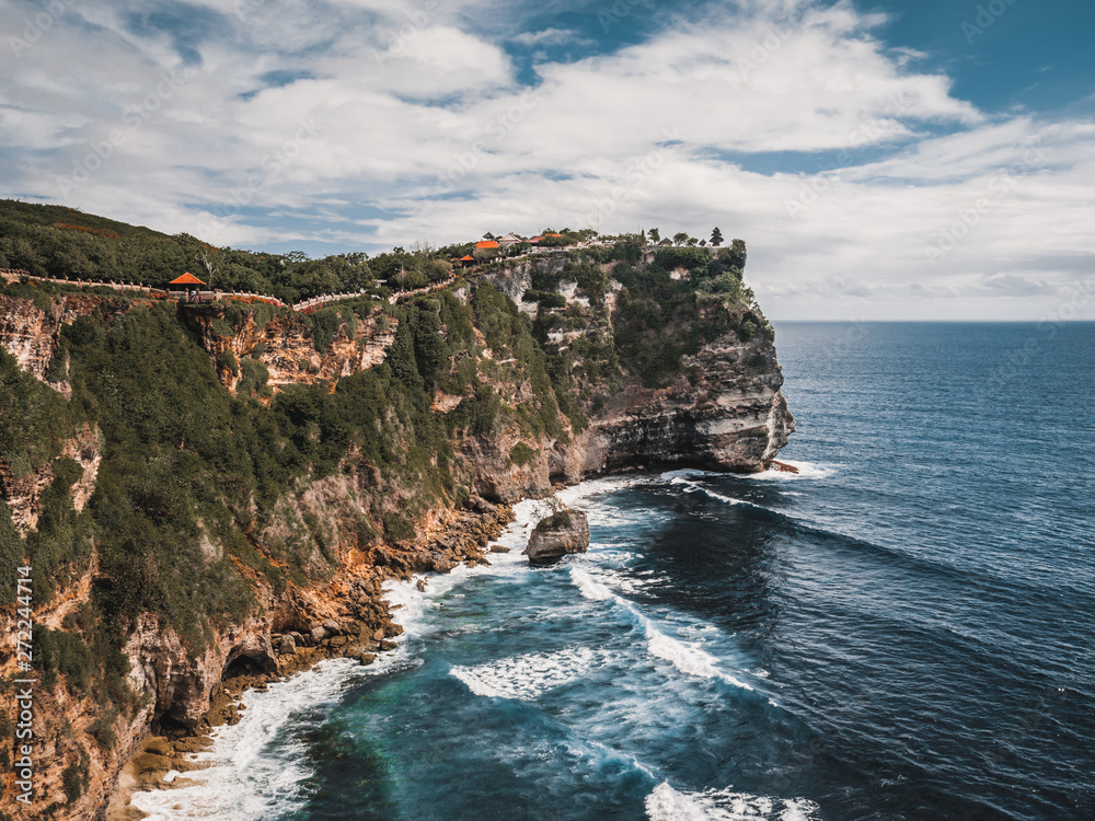 Wall mural coastline with ocean and rocks