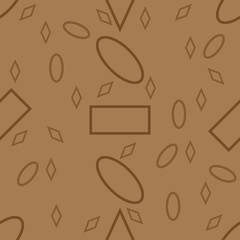 Seamless pattern of geometric shapes. Childhood pattern with simple geometric shapes. Background of the figures.