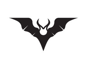 Bat vector icon logo template illustration design