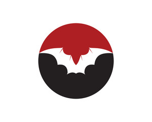 Bat vector icon logo template illustration design