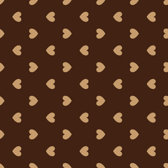Seamless pattern of hearts. Festive pattern with small hearts. Background from hearts. Holiday pattern.