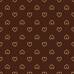 Seamless pattern of hearts. Festive pattern with small hearts. Background from hearts. Holiday pattern.
