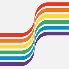 Set of abstract colored, colorful lines. Vector illustration for your design. Can be used as logo/icon or brochure template. Easy to change colors.