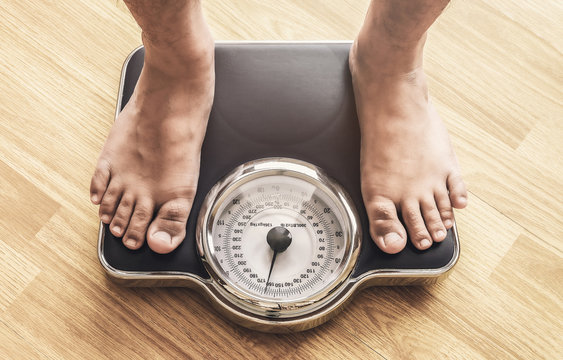 Feet With Weight Scale