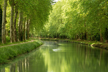 view of the canal de garonne in Bordeaux, France