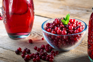 fresh and delicious cranberries