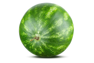 watermelon isolated on white background, clipping path
