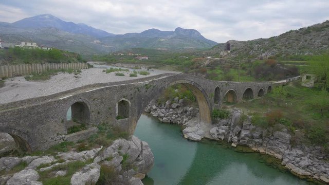 The Old Mes Bridge in Shkoder, Albania