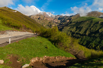 Mountains of Georgia, a beautiful landscape of mountains