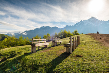 Mountains of Georgia, a beautiful landscape of mountains