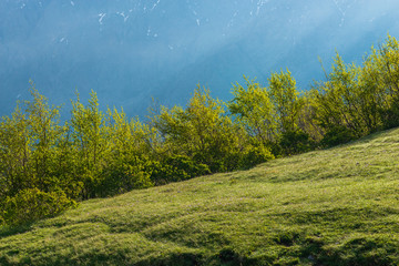 Mountains of Georgia, a beautiful landscape of mountains