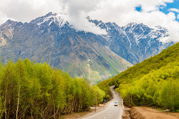 Mountains of Georgia, a beautiful landscape of mountains