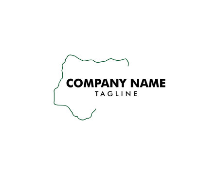 Nigeria map logo design inspiration