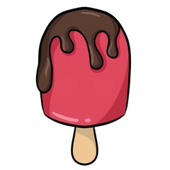  ice cream on a stick illustration
