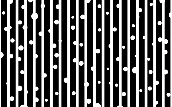 Black and white strip pattern with dots © tang90246