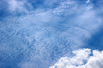 Cirrus cloudy sky background