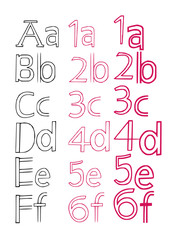 Hand drawn font