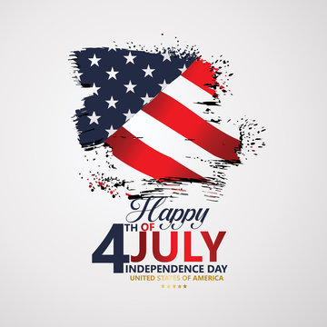 Fourth of July Independence Day, Vector illustration