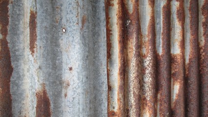 rusty corrugated metal background